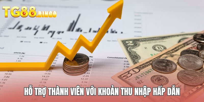 Hỗ trợ thành viên với khoản thu nhập hấp dẫn