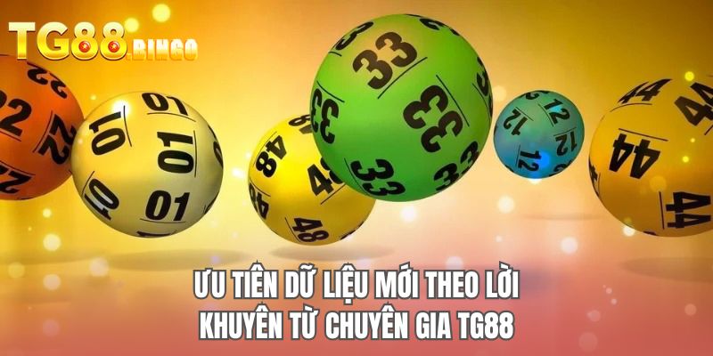 Ưu tiên dữ liệu mới theo lời khuyên từ chuyên gia TG88